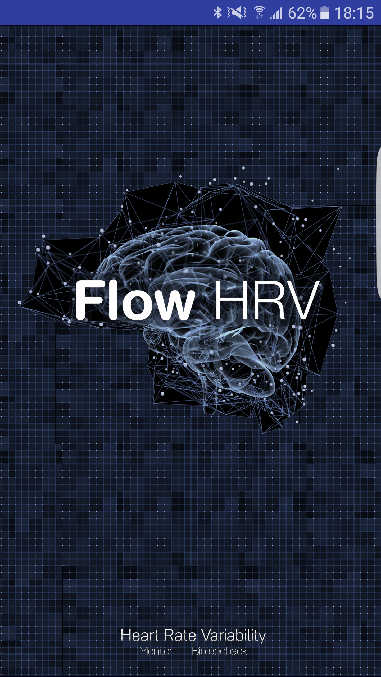Biofeedback na Androida - Ekran Powitalny