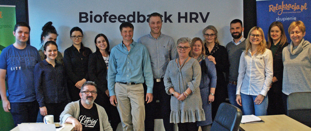 Uczestnicy szkolenia biofeedback z Markiem Jacenko