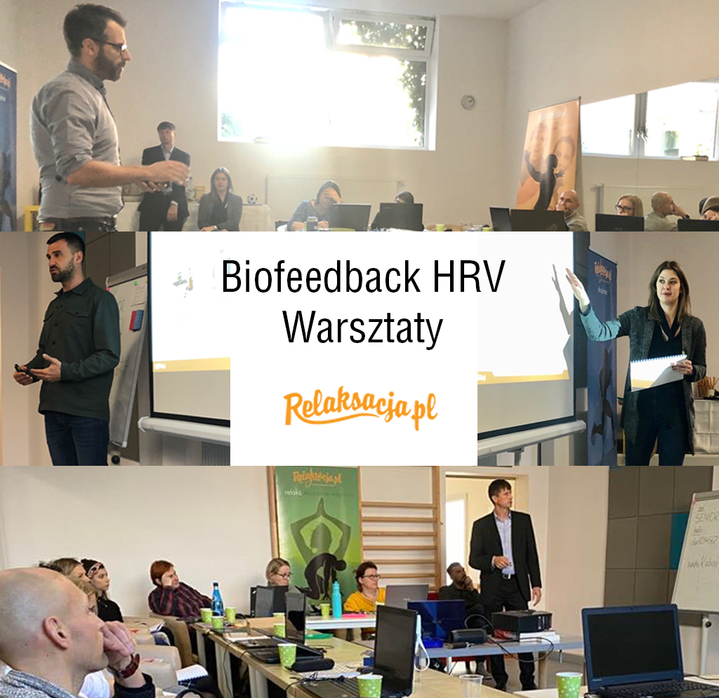 Warsztaty szkoleniowe biofeedback HRV prowadzone przez Marka Jacenko, Annę Ussorowską i Pawła Habrata.