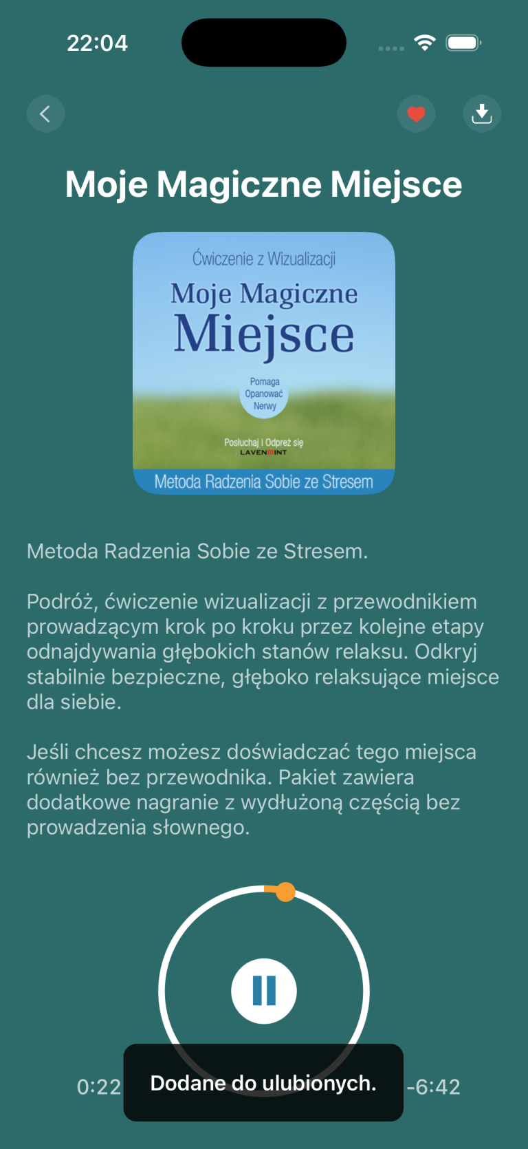 Nowa wersja nagrania Moje Magiczne Miejsce – odkryj swoje miejsce spokoju