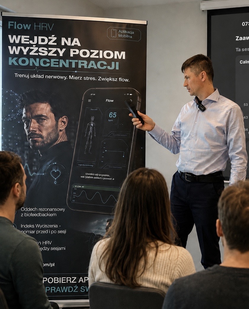 Marek Jacenko prezentuje biofeedback do regulacji nerwu błędnego